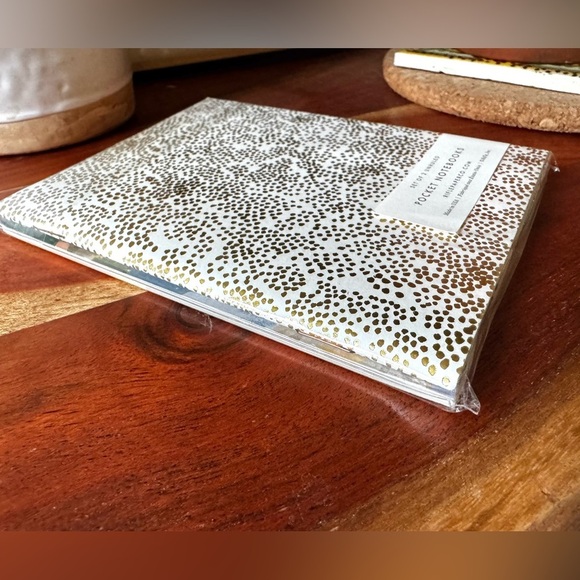 NEW Rifle Paper Co. Luisa Floral and Gold Patterned Pocket Mini Notebook Set - Picture 6 of 8